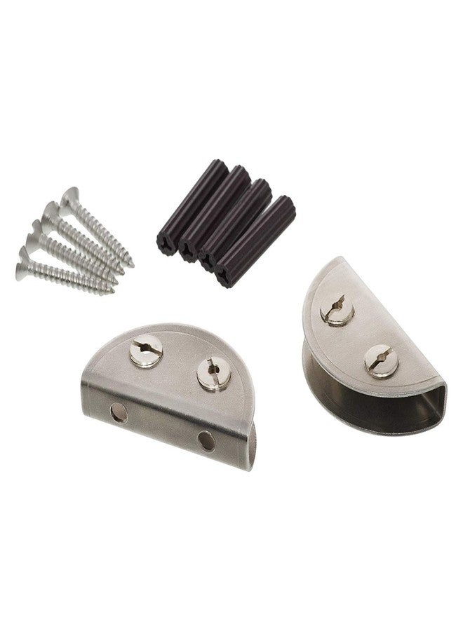 فلانر رف زاوية زجاجي للتثبيت على الحائط من فلانر، مقاس 6x6 بوصة، مناسب للحمام/حامل حائط/رف حمام/رف تخزين حائط/رف حمام/رف مطبخ (عبوة من قطعتين، شفاف) - Image 5